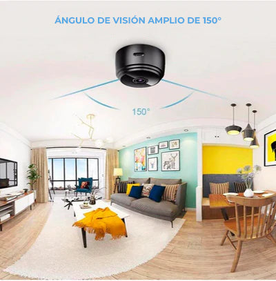 Cámara de seguridad con visión nocturna de alta definición.