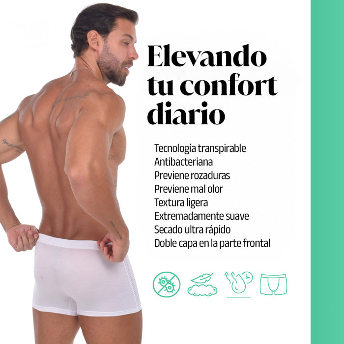 Compre 4 y Obtenga 8, Kit de Calzoncillos Bóxer Transpirables de Primera Calidad