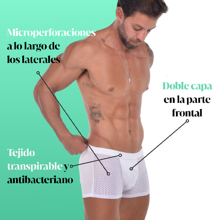 Compre 4 y Obtenga 8, Kit de Calzoncillos Bóxer Transpirables de Primera Calidad